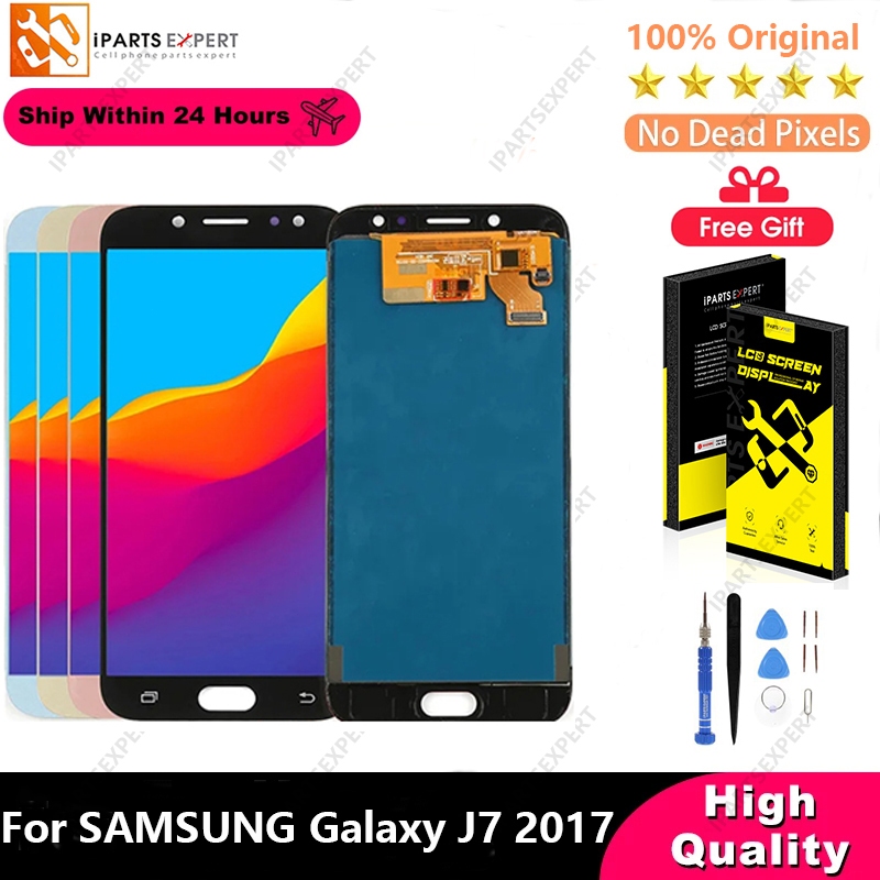 IPARTSEXPERT Original LCD For SAMSUNG Galaxy J7 Pro 2017 J730 Layar Sentuh Display LCD Rakitan Digit