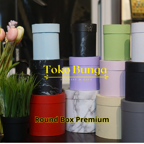 

Bloom Box Bulat Box Bunga Kotak Bunga / Flower Box Blooming Box Gift Box Warna Hadiah Cantik