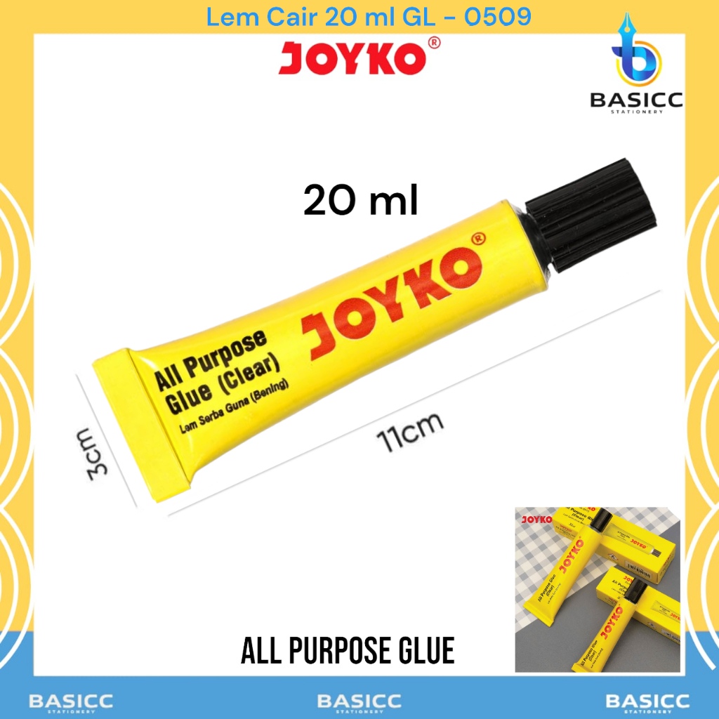 

Joyko All Purpose Glue Lem Serbaguna 20 ml Sedang GL - 0509 | @1Pcs