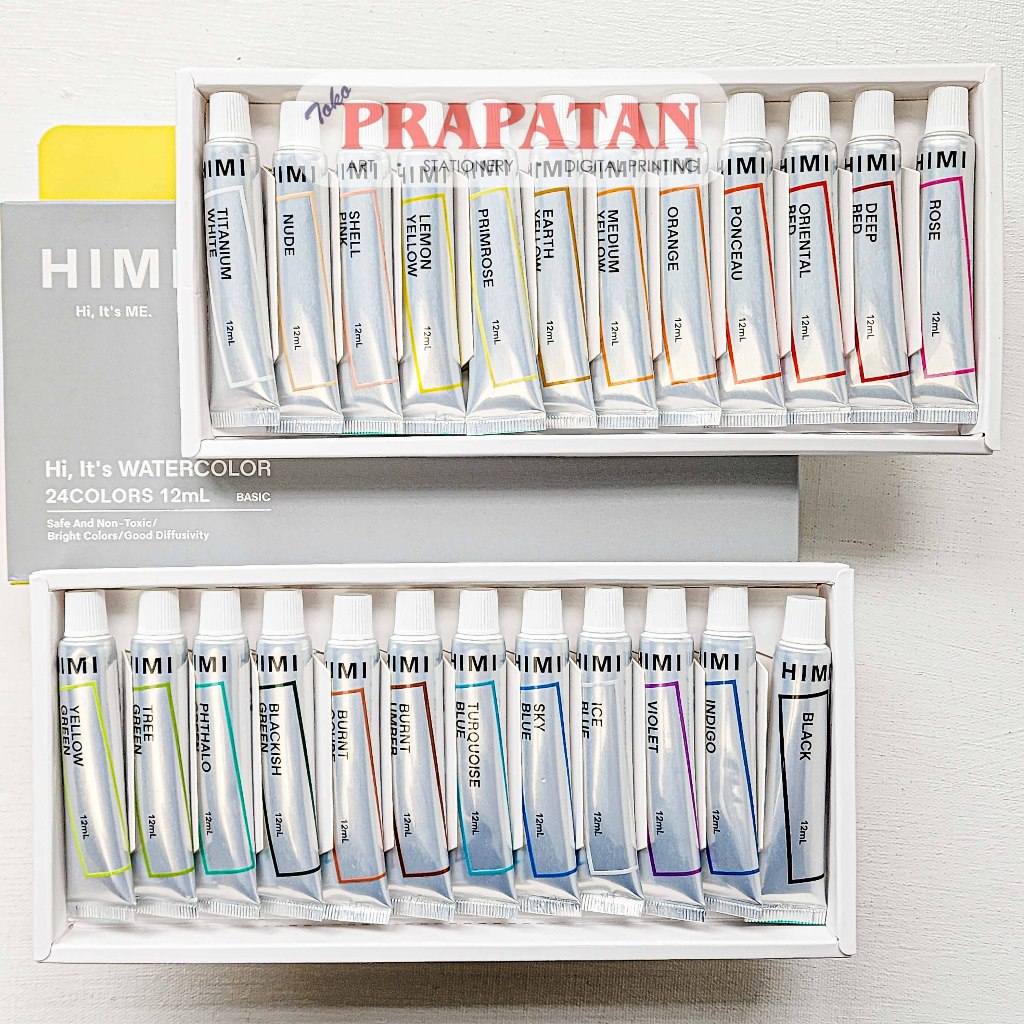 

bib Miya Himi Watercolor Set Tube 24X12ml Cat Air Set