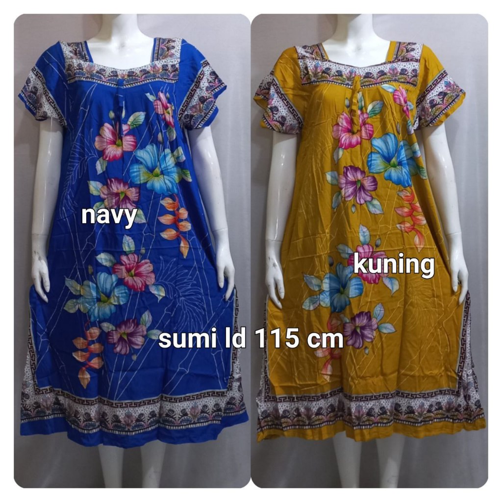 Daster pendek wanita kekinian/daster model terbaru/daster sikak/daster cantik firal ld 115 cm