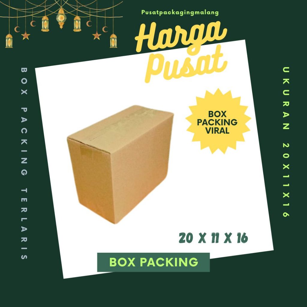 

Karton 20x11x16 Kardus A1 Packing Dus Kotak Kemasan Box Aksesoris Souvenir Sparepart Obat Madu