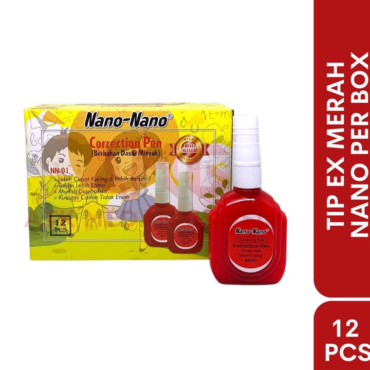 

Tip ex Nano Nano Merah harga perlusin 12pcs cuma KODE F4I7