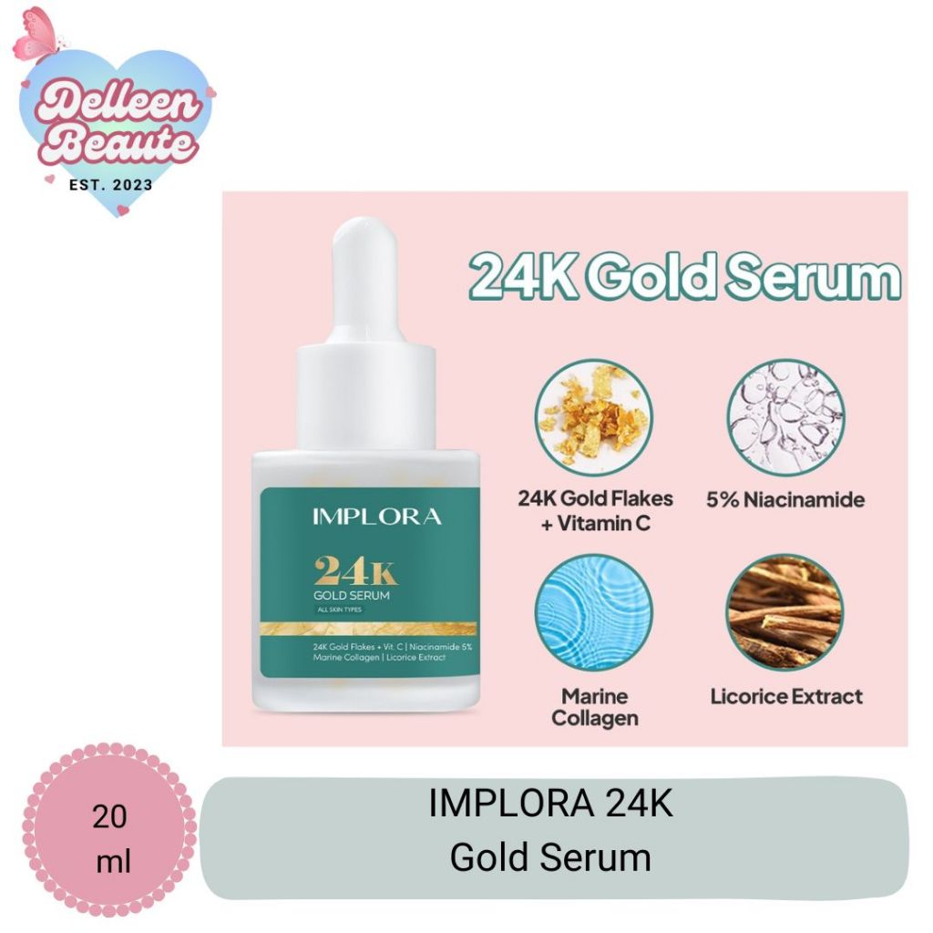 IMPLORA 24K Gold Serum 20 ml - Serum Anti Aging