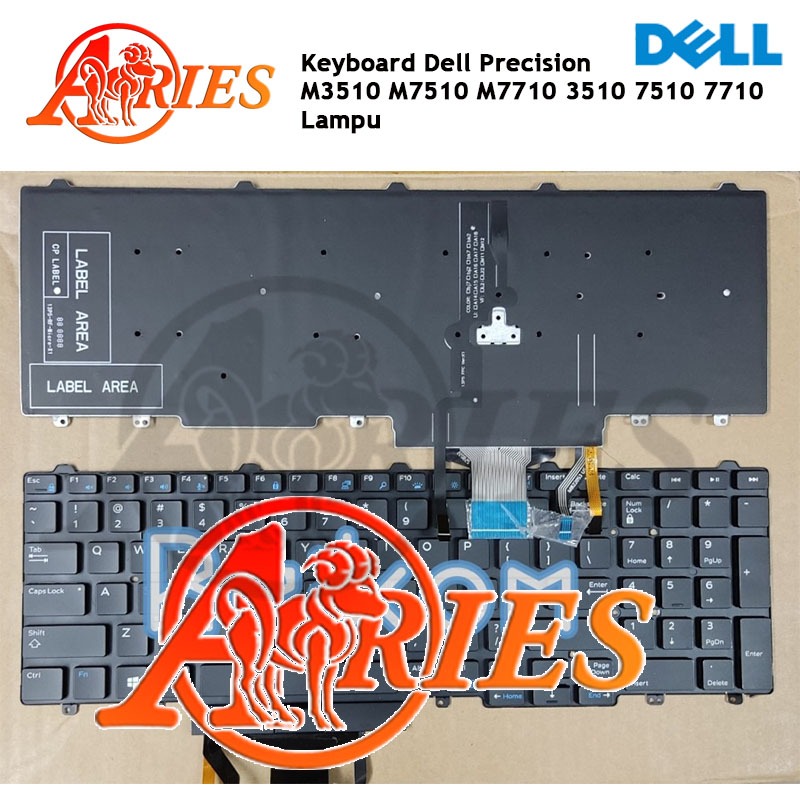 Keyboard Laptop Dell Precision M3510 M7510 M7710 3510 7510 7710