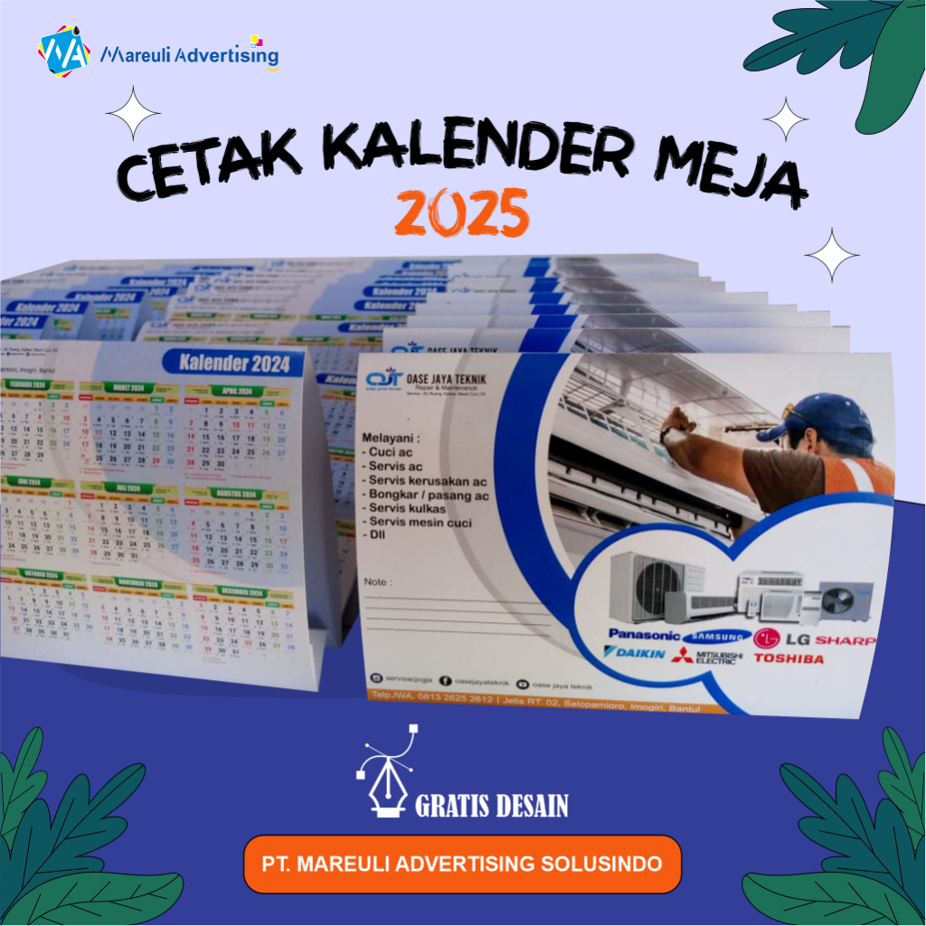 

Cetak Kalender Meja 2025 Custom