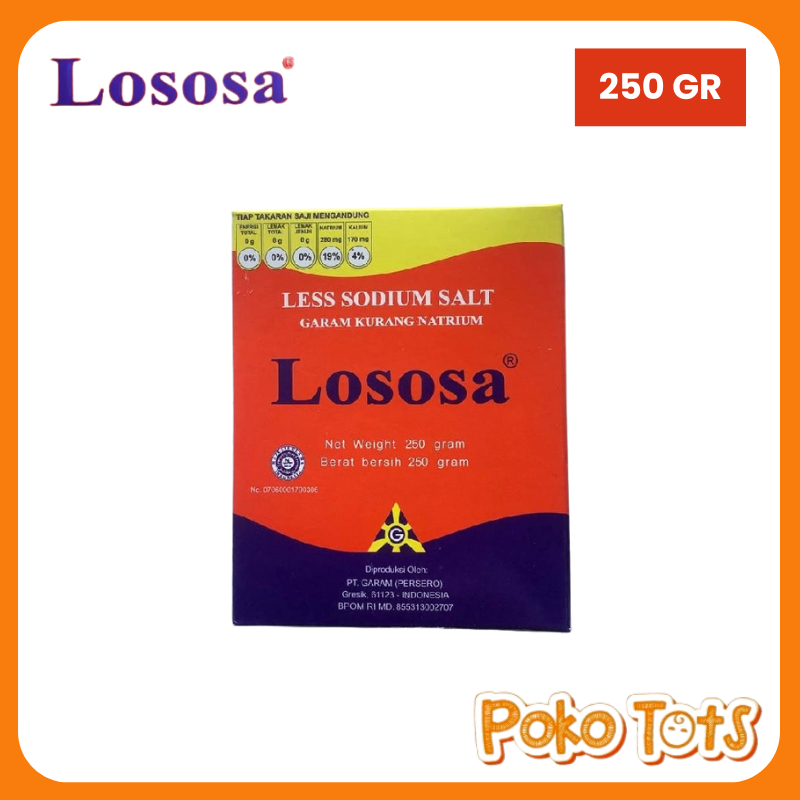 

Less Sodium Salt 250gr Garam Rendah Natrium Garam Diet Garam Sehat Lososa