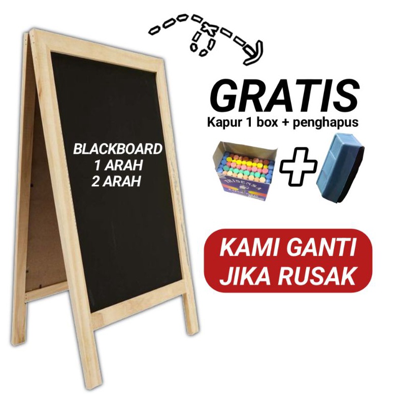 

KODE B7X4 PAPAN TULIS KAPUR 2 ARAH 5X1cm Blackboard