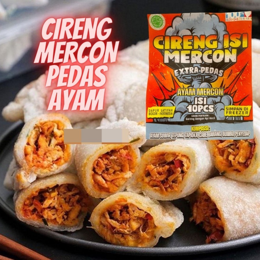 

Cireng mercon premium ayam / baso / Mozarella / cakalang - ayam mercon