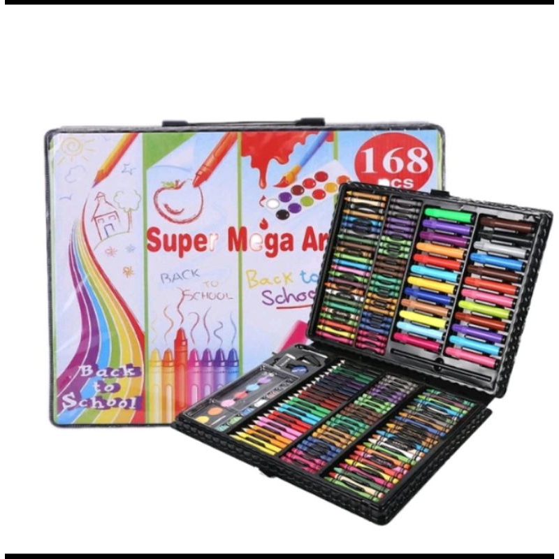 

AS. Crayon set isi 168 pcs pensil mewarnai anak satu set 168 TERMURAH