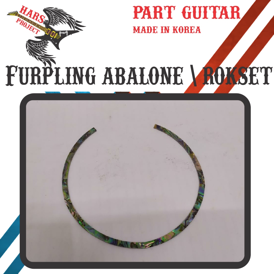 Furpling abalone/Rosette gitar