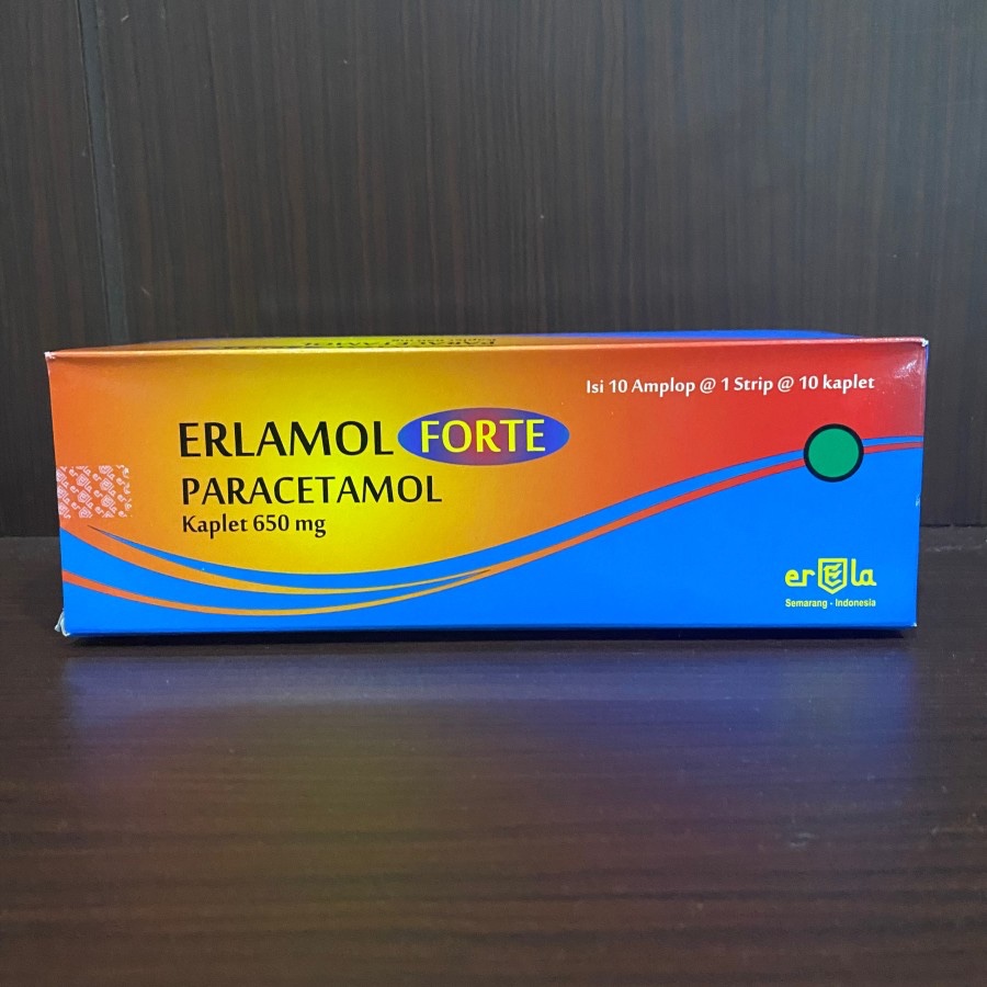 ERLAMOL FORTE | PARACETAMOL | BOX ISI 100 KAPLET