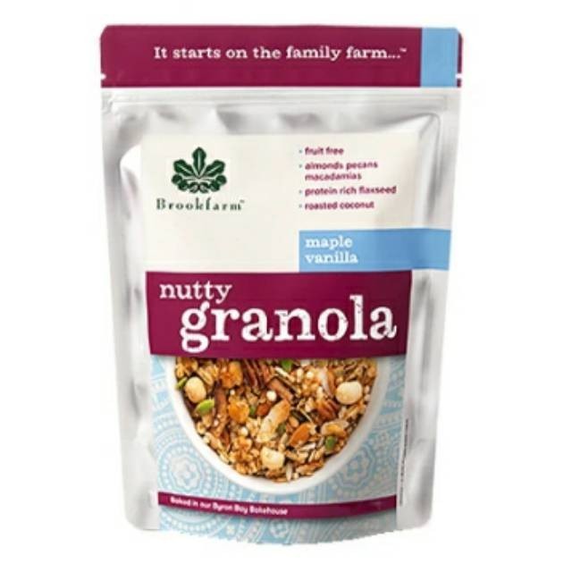 

BROOKFARM NUTTY GRANOLA MAPLE VANILLA 350GR
