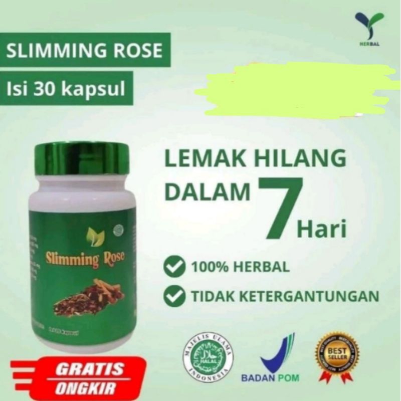 PENURUN BERAT BADAN SLIMMING ROSE BY HERA ORIGINAL 100% ASLI OBAT DIET PELANGSING BADAN PERUT BUNCIT