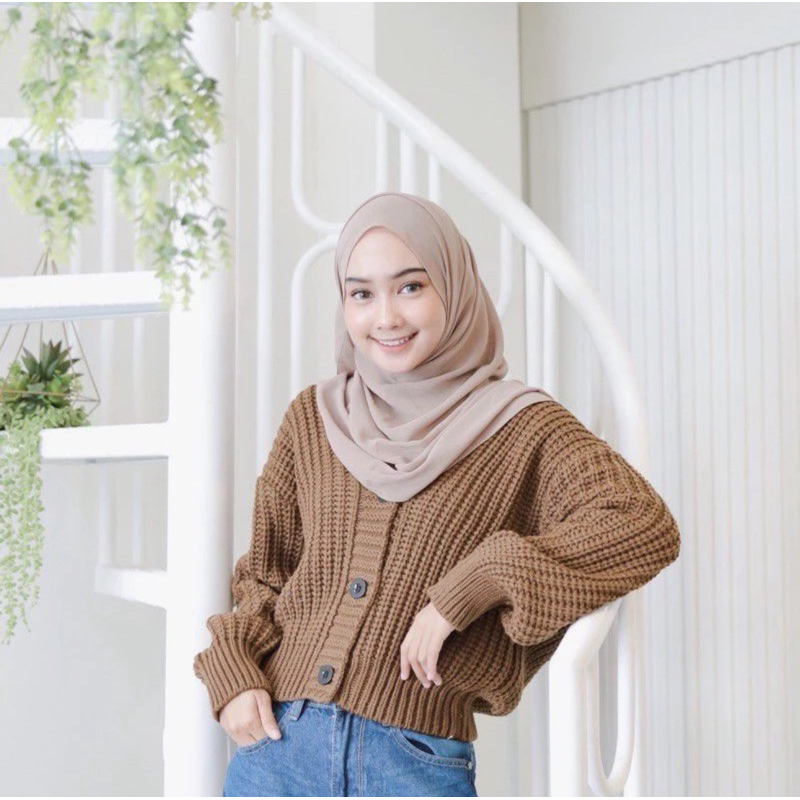 OUTER RAJUT TEBAL PREMIUM IMPOR  3GET Riza SUPER PREMIUM / CARDIGAN RAJUT PREMIUM / Cardigan Wanita 