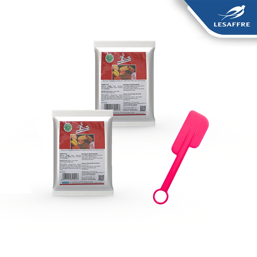 

Bundling Bakers Bonus A, Pengembang roti isi 2 pack (8 sachet x 10 gr) Bonus Spatula