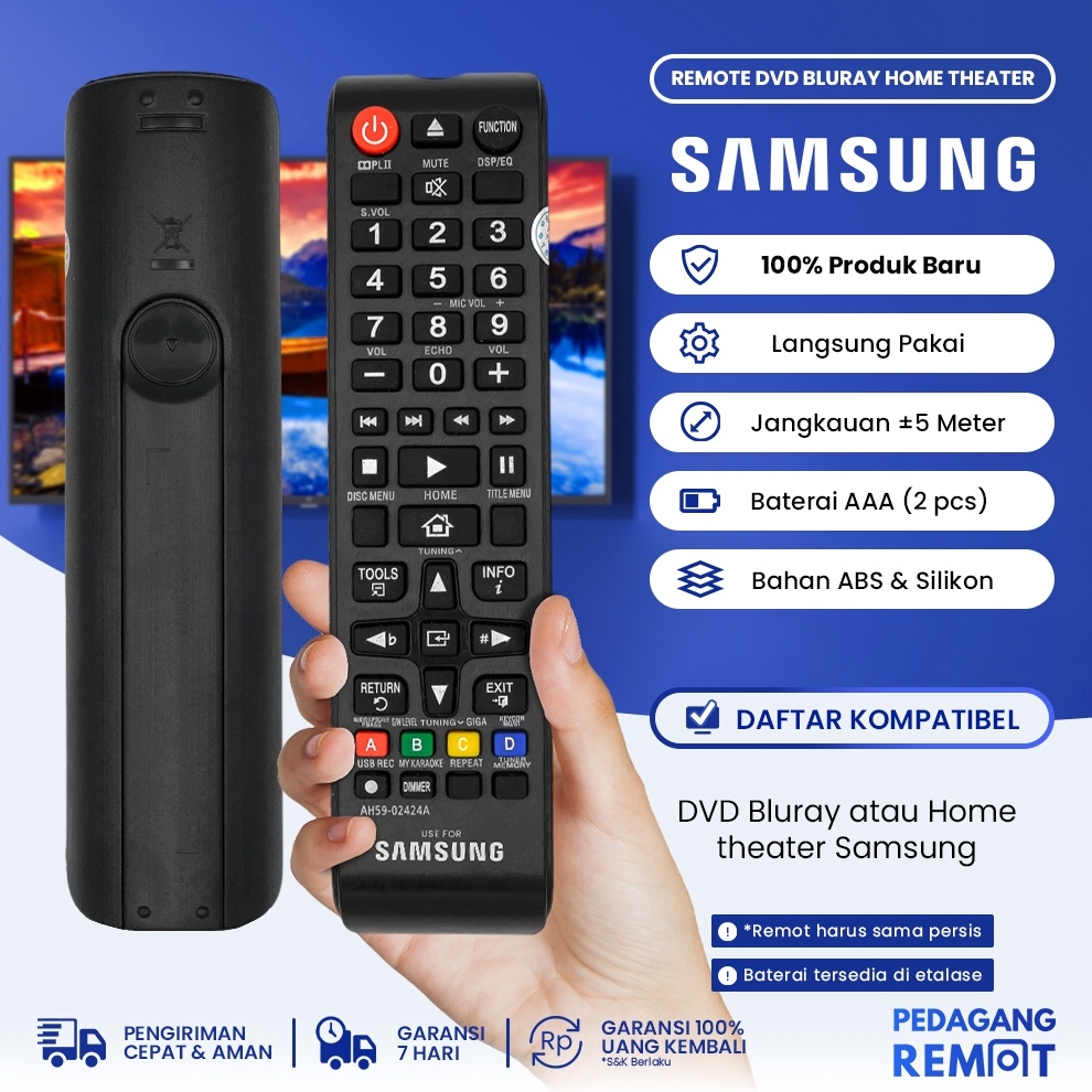 CUCI GUDANG Remot  Remote DVD Bluray Home Theater Samsung AH592424A