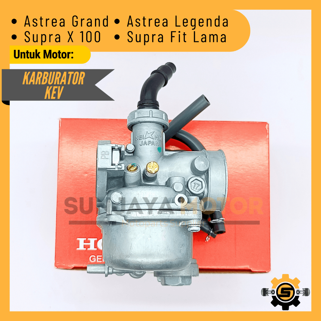 Carburator Karbu Original Honda KEV Karburator Astrea Grand Supra X 100 Astrea Legenda Supra Fit Lam