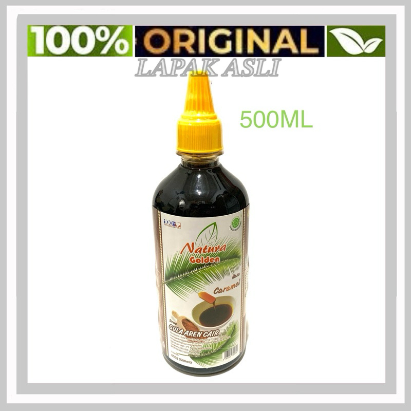 

Gula Aren Cair 500ml Caramel Natura Golden