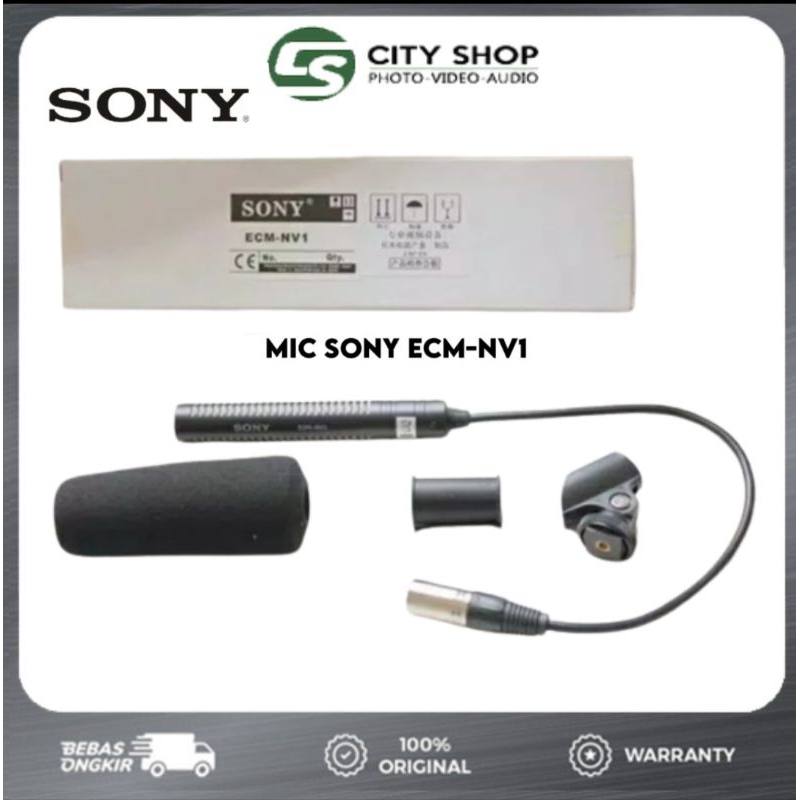 MIC CONDENSOR SONY ECM NV1 NV 1 MICROPHONE FOR CAMERA HANDYCAM