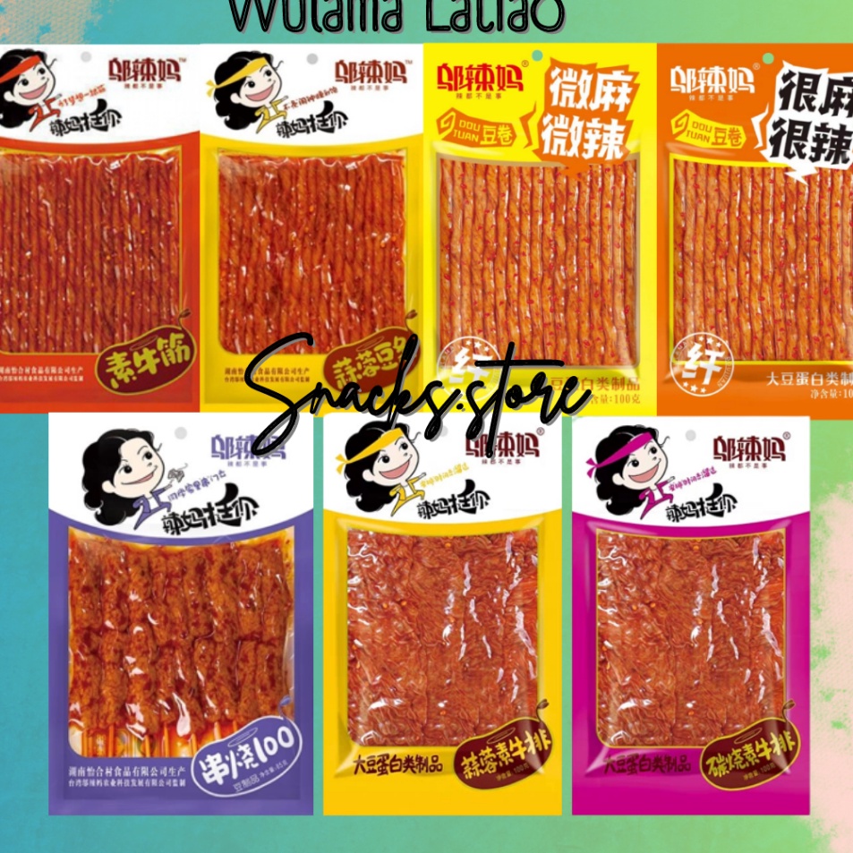 

SuperSale BPOM Wulama Latiao HALAL Gluten Cemilan Snack Vegetarian 1gr
