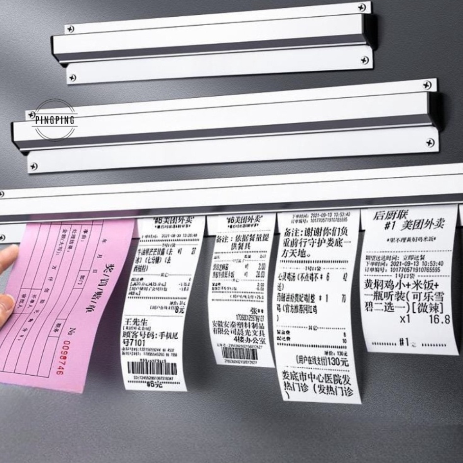 

Promo Sale Bill Holder Receipt Holder Capitan Nota StainlessBill Holder Receipt Holder Capitan Nota Stainless 45x6 cm66cm96cmPenjepit Kertas Bon Bill Tab Grabber Aluminum Bill Holder Restaurant Getra Cafe