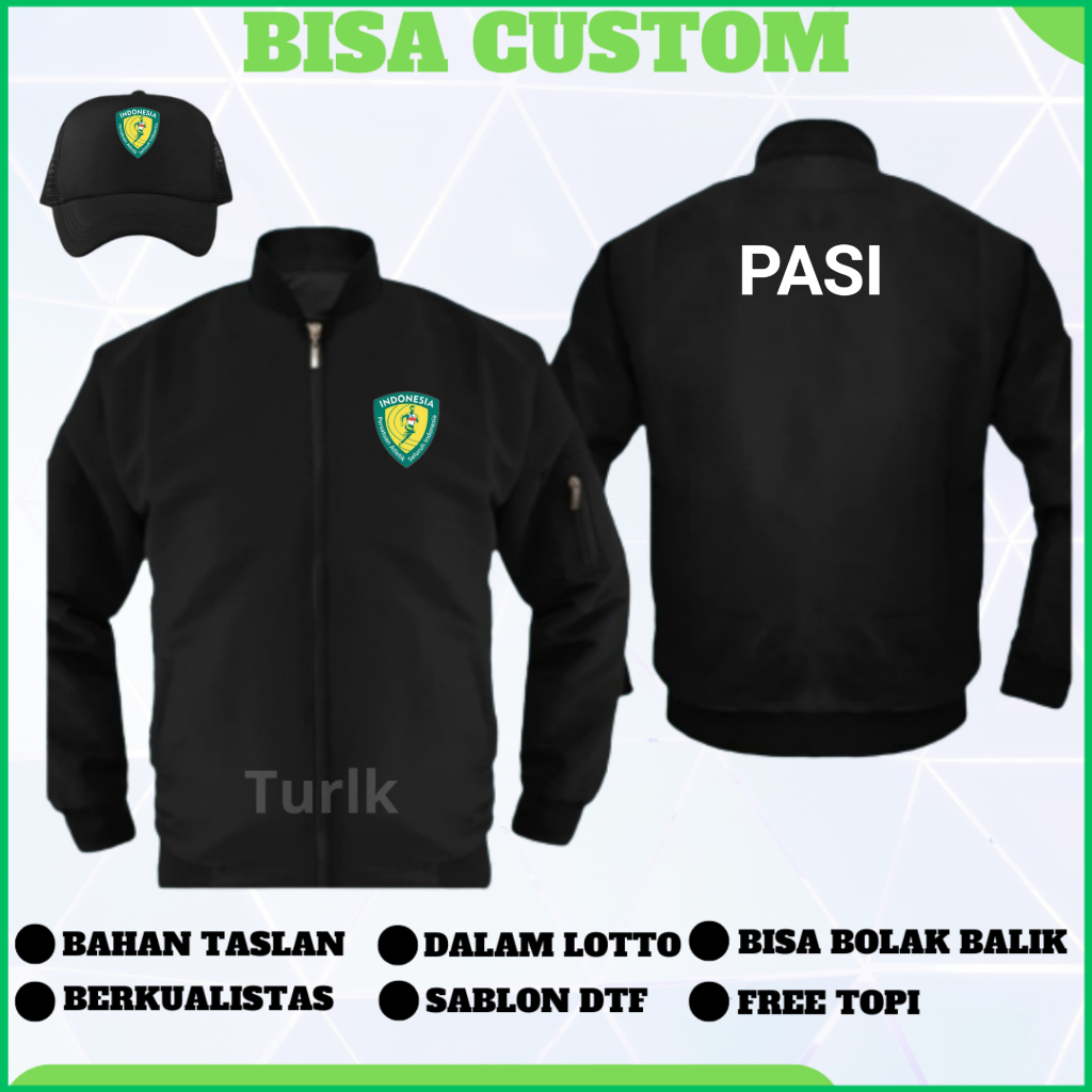 Jaket Persatuan Atletik Seluruh Indonesia Jaket Pasi Bomber Custom