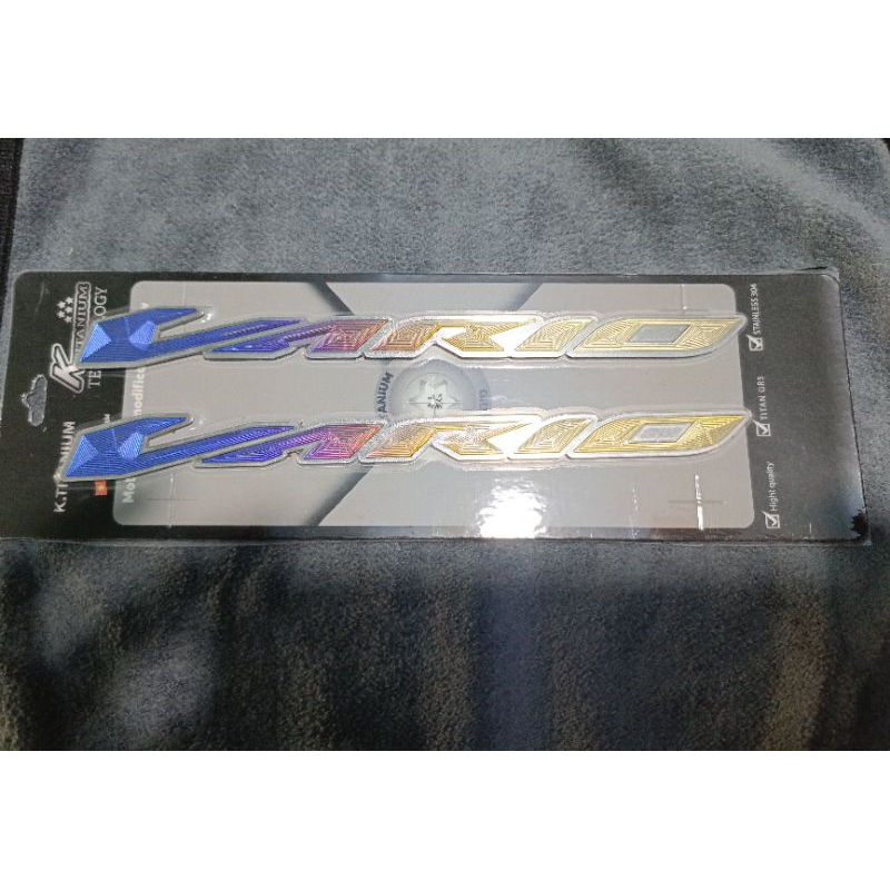 Emblem TITANIUM Vario 150,vario 160,clik150,Clik  160,Beat Pcx ,pcx160 original titanium