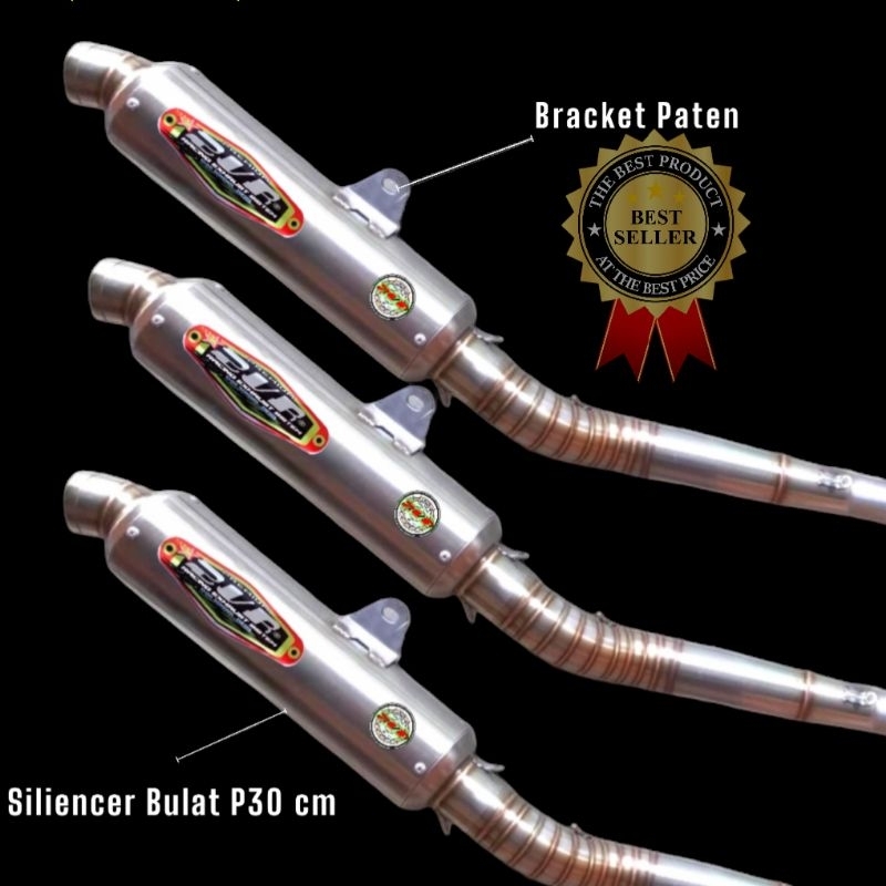 SLINCER KNALPOT RACING ZVR BULAT JENONG 30CM INLET 50 bukan dos