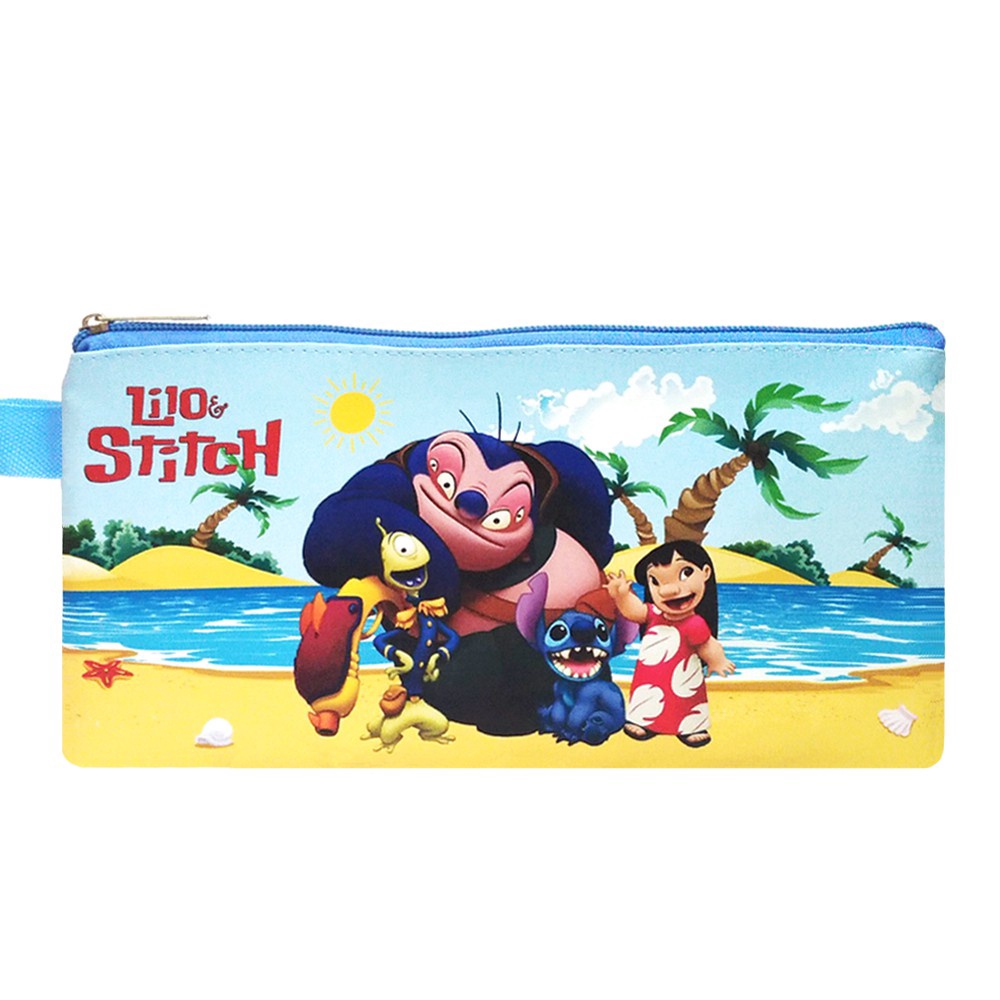 

RAIH DISKON Mini Case Lilo Stitch Biru Muda Pencil Case Stationary Organizer Suvenir Bonus Souvenir