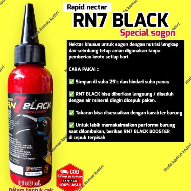 Kejutan Viral  RN7 BLACK RAPID NEKTAR BLACK