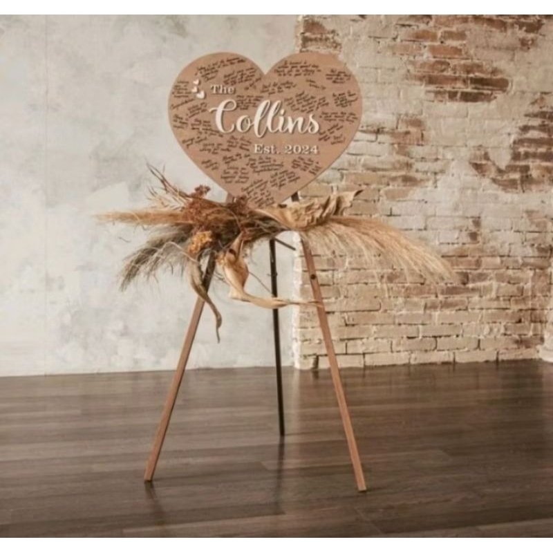 

Easel kayu standing poto pigura panjang 130 cm