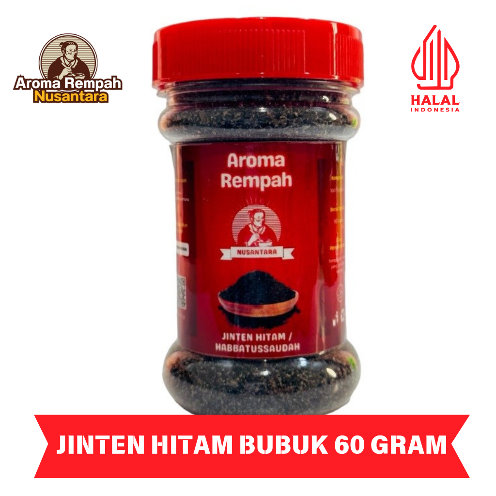 

Aroma Rempah Nusantara - Jinten Hitam Bubuk 60gr - Habbatussauda Bubuk Bumbu Masak Dapur Black Cumin Powder Premium Murni