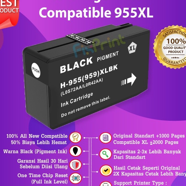 KI3 Tinta COMPATIBLE HP 955XL Plus Chip