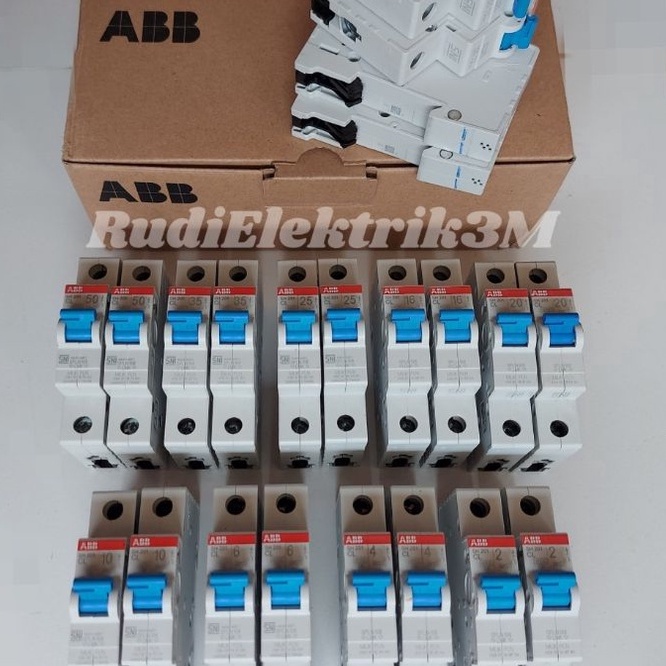 Super MCB ABB 1Phase Original PLN type SH 21 Biru
