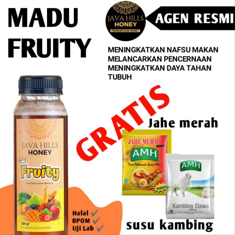 

MADU FRUITY JAVAHILLS HONEY MADU BUAH-BUAHAN MADU SEHAT ASLI MURNI 100% HALAL MADU KELUARGA MADU ANAK MENAMBAH NAFSU MAKAN