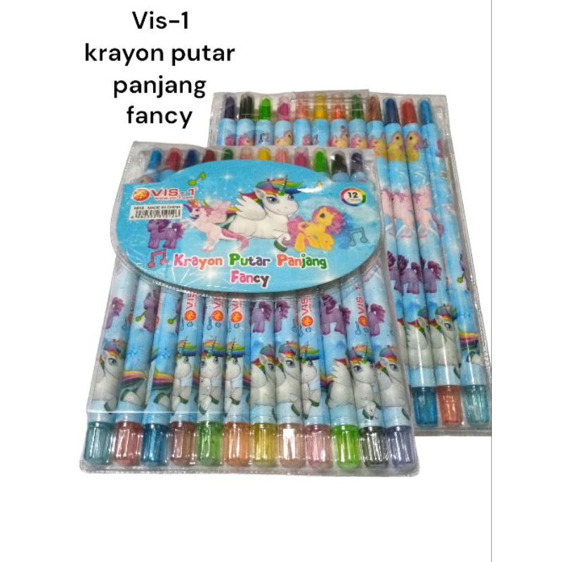 

1pcs Krayon putar 12 warna crayon ulir panjang vis-1
