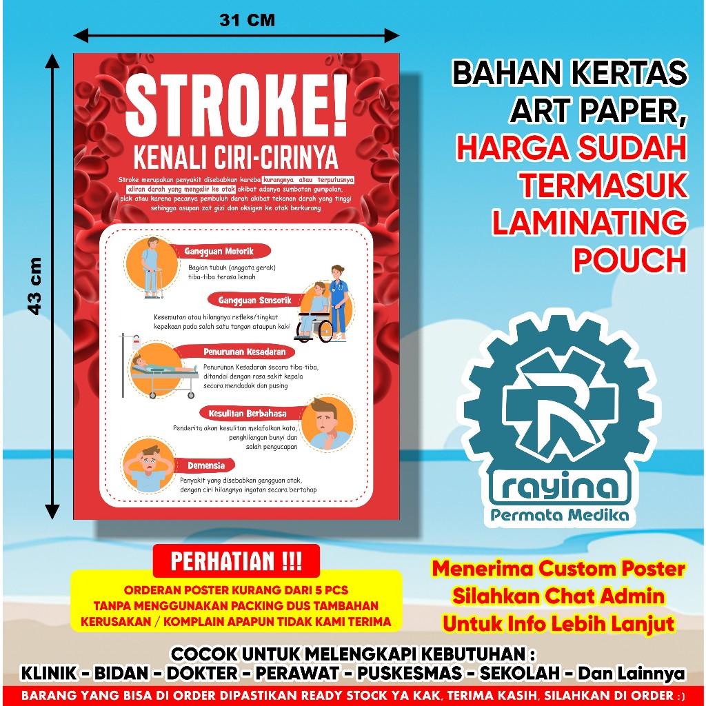 Poster STROKE Kenali Ciri-Cirinya