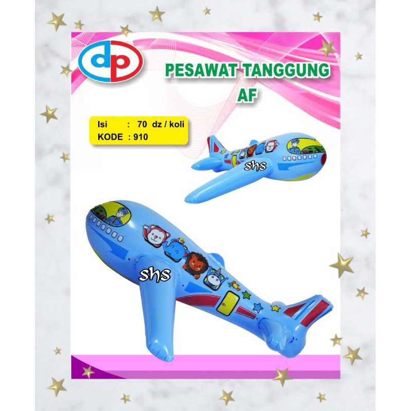 TIUPAN PESAWAT TANGGUNG AF MAINAN ANAK TIUP/MAINAN BALON TIUP