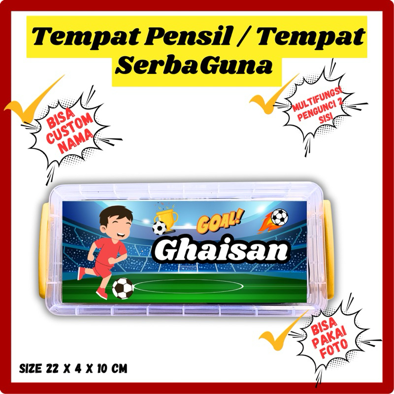 

TEMPAT PENSIL SERBAGUNA FREE CUSTOM Plastik by shinpo