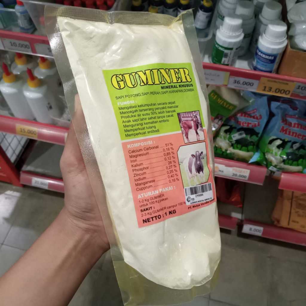 GUMINER MINERAL KHUSUS UNTUK SAPI PERAH SAPI POTONG SAPI KARAPAN DOMBA MENGATASI KELUMPUHAN PAD HEWA