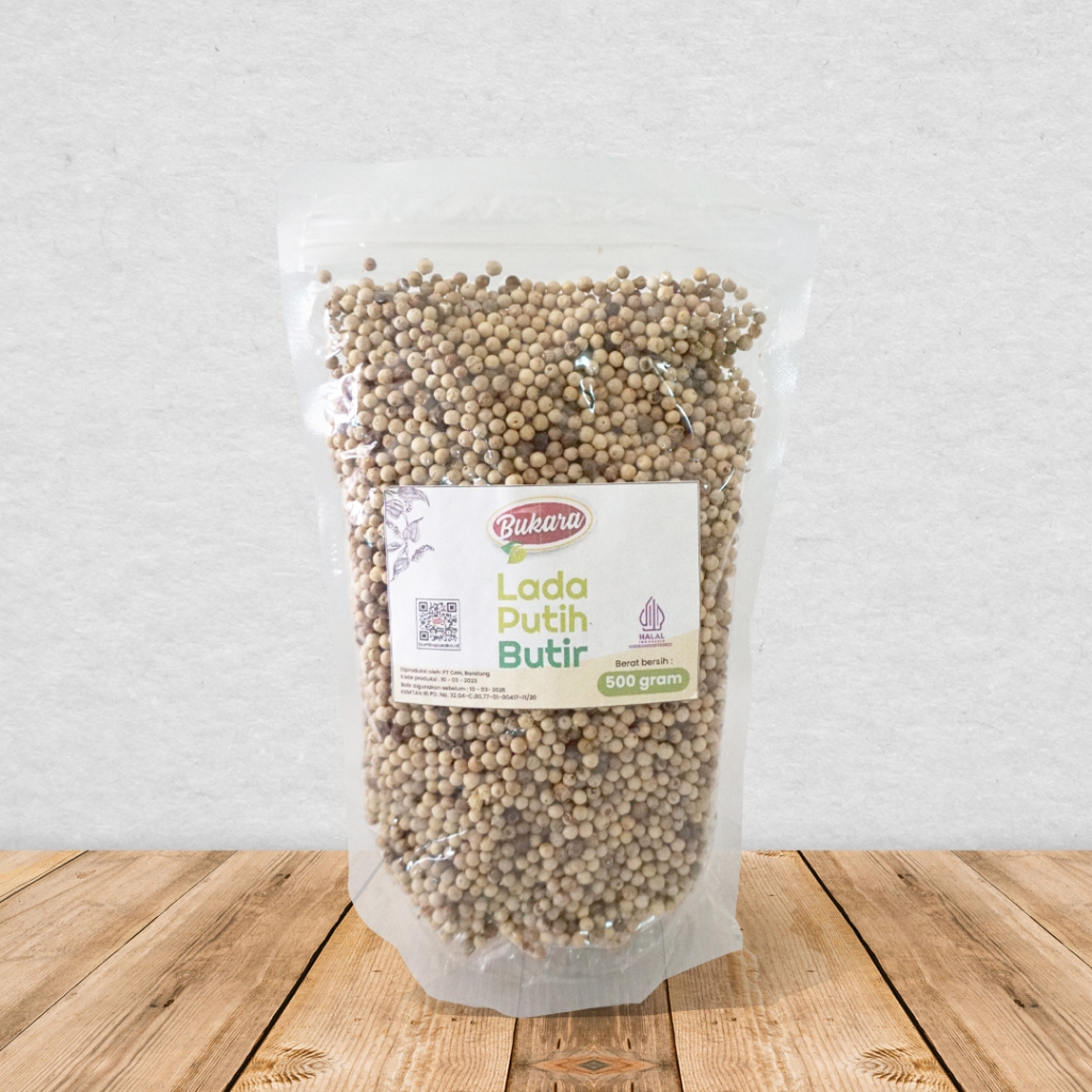 

Lada Putih Butir 500gram/ Merica Putih Butir Premium Quality