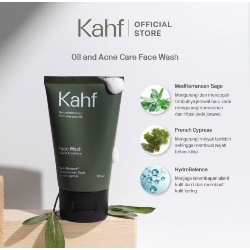 KAHF FACIAL WASH - SABUN CUCI MUKA PRIA