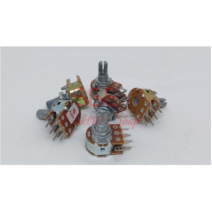 Potensio stereo pendek 10k, 20k, 50k