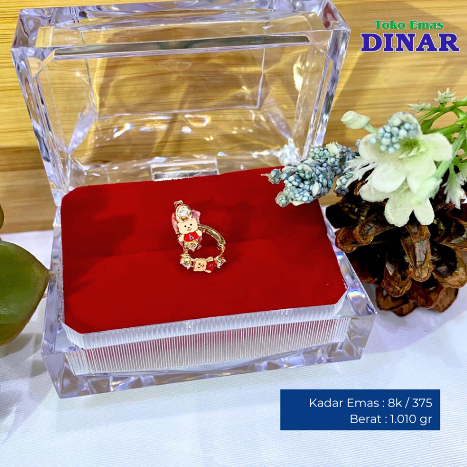 ANTING GONDEL KLIP BONEKA SLP - EMAS MUDA - KADAR 8K