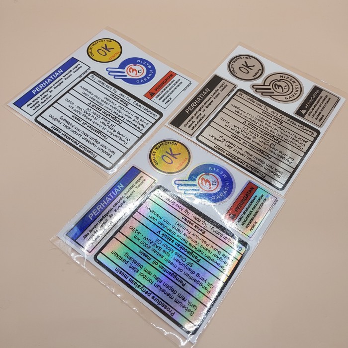 STIKER WARNING YAMAHA MIO SPORTY STIKER PROSEDUR MIO SOUL XRIDE