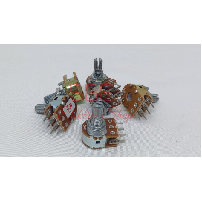 Potensio stereo pendek 10k, 20k, 50k