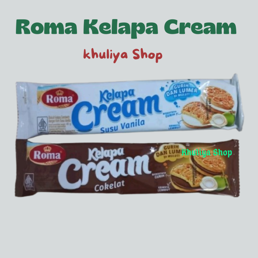 

Roma Kelapa Cream 43g/Biskuit Roma Kelapa Cream