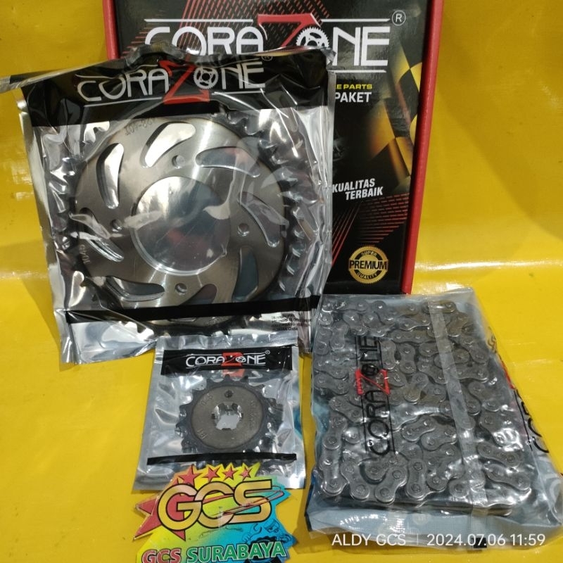 gear set,gear paket,gerset,rantai gir paket full set Vega zr 2008,Vega zr new,Vega rr,Jupiter z new 