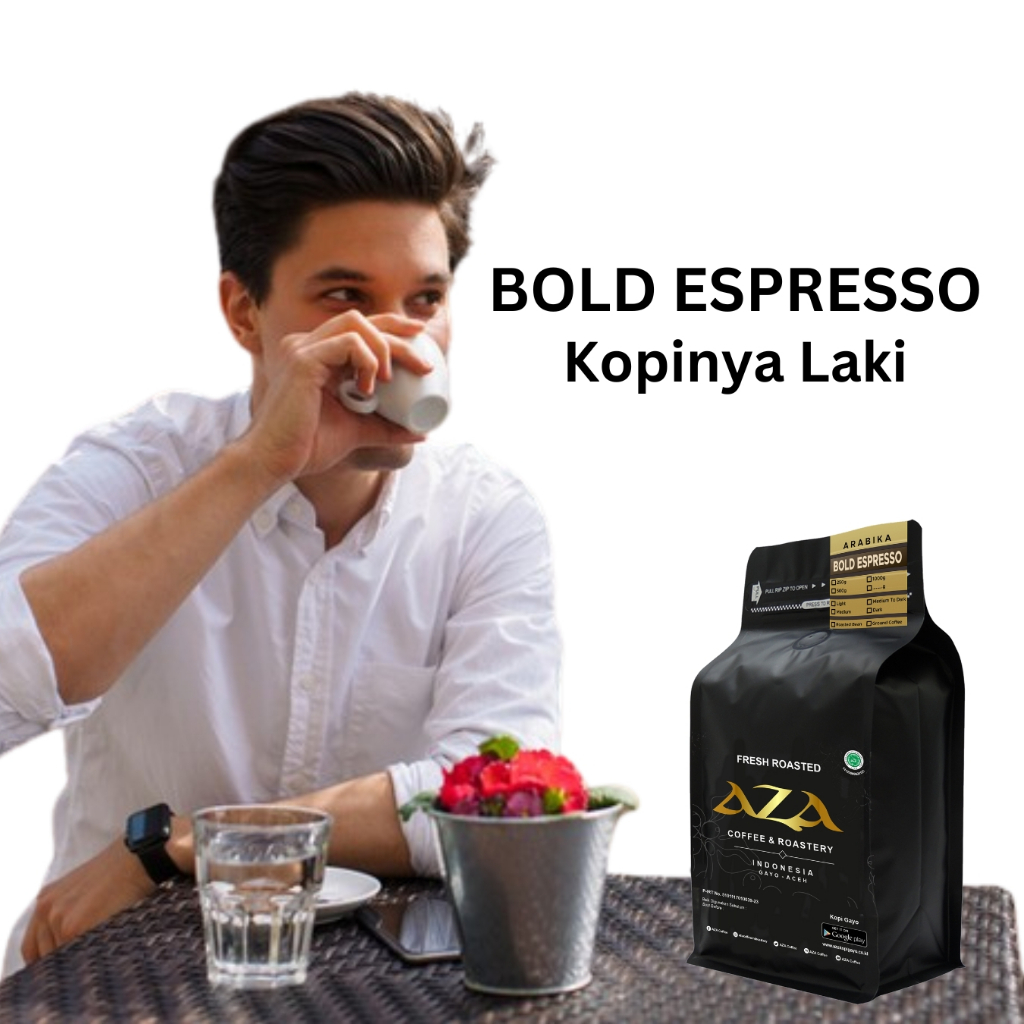 

Kopi Lanang BOLD ESPRESSO Arabika Peaberry Aceh Gayo Grade 1 Premium Fresh Roast AZA Coffee Roasted Bean | Bubuk